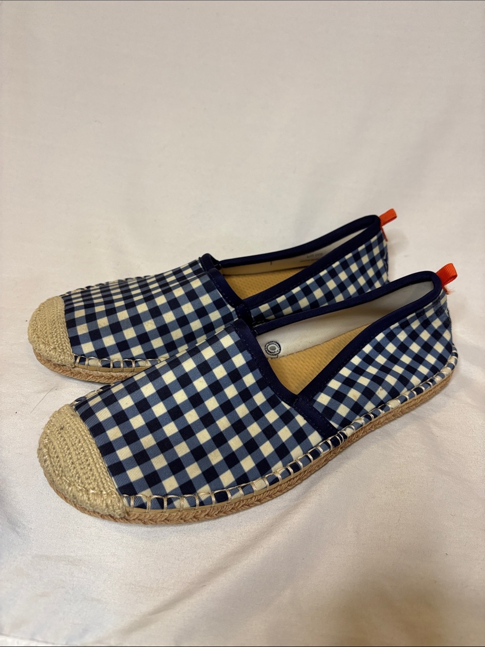 Sea Star Women's Beachwear Beachcomber Espadrilles Shoes Blue Gingham 9